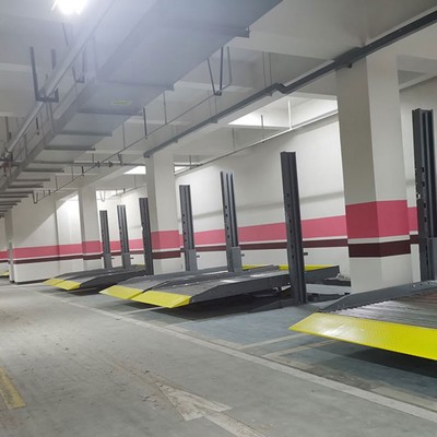 運營智能車庫 萊貝二層停車設備拆除