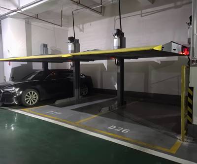 甘肅酒泉機械立體車位租賃 子母機械立體停車設備租賃 汽車立體車庫停車設備可回收 旋轉式升降立體停車庫